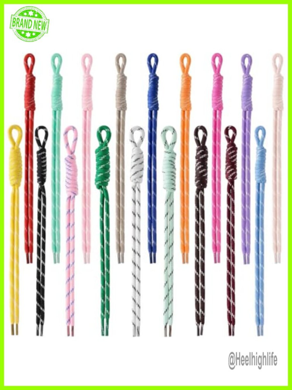 18 Pack Paracord Keychains Bag Charms Handmade Rope Key Chain Decoration